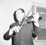Henny Youngman playing his violin by Ace (Armando) Alagna, 1925-2000