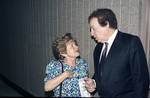 Dr. Ruth talking with Jackie Mason by Ace (Armando) Alagna, 1925-2000