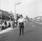 Policeman at the 1968 Belleville Columbus Day Parade by Ace (Armando) Alagna, 1925-2000