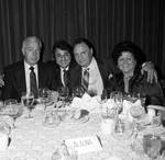 Table photo with Joe Di Maggio, Ace Alagna, Jo Alagna and a fan by Ace (Armando) Alagna, 1925-2000