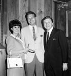 Eydie Gorme and Steve Lawrence with a fan at Westwood Restaurant by Ace (Armando) Alagna, 1925-2000