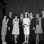 Eydie Gorme and Steve Lawrence with bride and groom and group at Westwood Restaurant by Ace (Armando) Alagna, 1925-2000