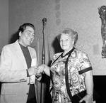 Eugenio Fernandi with a fan by Ace (Armando) Alagna, 1925-2000