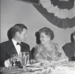 Senator Ted Kennedy speaks with Elizabeth ï¿½Bettyï¿½ Murphy Hughes by Ace (Armando) Alagna, 1925-2000