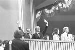Walter Mondale and Jimmy Carter wave from the podium at the 1976 Democratic National Convention in New York City by Ace (Armando) Alagna, 1925-2000
