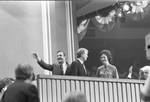 Walter Mondale, Jimmy Carter and Rosalynn Carter on the podium at the 1976 Democratic National Convention in New York City by Ace (Armando) Alagna, 1925-2000