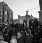 Hubert Humphrey gives a speech in Newark during the 1968 campaign by Ace (Armando) Alagna, 1925-2000