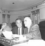 NJ State Senator Gerardo Del Tufo and other in the senate chamber by Ace (Armando) Alagna, 1925-2000