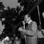 Essex County Sheriff Ralph D'Ambola speaks to the crowd at his picnic event by Ace (Armando) Alagna, 1925-2000