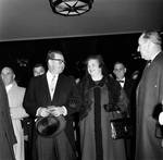 New Jersey Governor Richard Hughes and Mrs. Hughes leaving church after the Mass for his inauguration by Ace (Armando) Alagna, 1925-2000