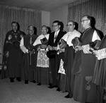 NJ Governor Richard Hughes standing with clergy for his Inaugural Mass by Ace (Armando) Alagna, 1925-2000