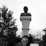 Bust of John F. Kennedy in Military Park, Newark, NJ by Ace (Armando) Alagna, 1925-2000