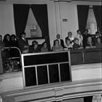 Spectators in Senate Chamber balcony in the New Jersey State House by Ace (Armando) Alagna, 1925-2000
