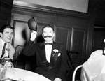 Peter W. Rodino wearing fake mustache by Ace (Armando) Alagna, 1925-2000