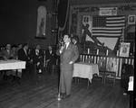 Peter W. Rodino gives a speech during a campaign event by Ace (Armando) Alagna, 1925-2000