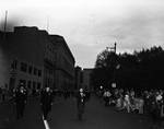 Peter W. Rodino marches in a parade by Ace (Armando) Alagna, 1925-2000
