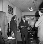 Senator Harrison Williams talking to campaign member by Ace (Armando) Alagna, 1925-2000