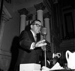 Speaker Frederick Hausser addressing House by Ace (Armando) Alagna, 1925-2000