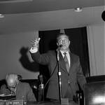 NJ State Senator William Musto addressing the Senate by Ace (Armando) Alagna, 1925-2000