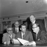 NJ State Senator James H. Wallwork and other senators by Ace (Armando) Alagna, 1925-2000