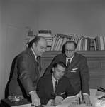 NJ State Senators including James H. Wallwork and Alexander J. Matturri hard at work by Ace (Armando) Alagna, 1925-2000