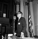NJ state assembly speaker Maurice Brady addresses the assembly by Ace (Armando) Alagna, 1925-2000