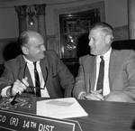 NJ state senator David W. Dowd laughs with another assemblyman by Ace (Armando) Alagna, 1925-2000