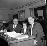 NJ state senator David W. Dowd poses with others by Ace (Armando) Alagna, 1925-2000