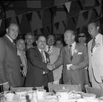 NJ Governor William Cahill shakes hands at an event by Ace (Armando) Alagna, 1925-2000