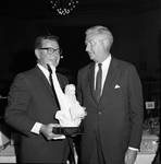 Governor Richard Hughes presents an award to US Secretary of Commerce John T. Connors by Ace (Armando) Alagna, 1925-2000