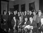 NJ Governor Richard Hughes with members of the NJ legislature by Ace (Armando) Alagna, 1925-2000
