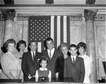 NJ State Senator Milton Woolfenden and family during the opening session by Ace (Armando) Alagna, 1925-2000