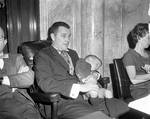NJ State Senator Milton Woolfenden and son by Ace (Armando) Alagna, 1925-2000