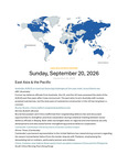 SHU World Review- September 20th 2026