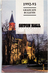 Graduate Catalogue 1992-1993 by Seton Hall University