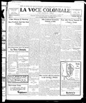 La Voce Coloniale, November 6, 1920