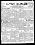 La Voce Coloniale, January 7, 1922