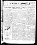 La Voce Coloniale, November 4, 1922