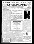 La Voce Coloniale, March 19, 1927