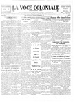 La Voce Coloniale, November 25, 1933