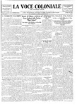La Voce Coloniale, January 22, 1938