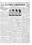 La Voce Coloniale, August 12, 1939