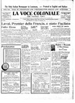 La Voce Coloniale, October 20, 1945