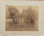 Foot of the croquet ground; Betty Seton, Gen. Guy Henry, Grace Bayley, Gen. Totten, Helen, Will, Tom Fletcher.