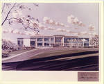 Architect's conception of the Bishop Dougherty Student Center