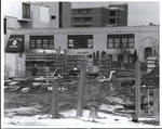 Construction of Walsh Library facing Duffy