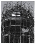 Construction of dome for Walsh Library