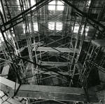 Construction of dome for Walsh Library