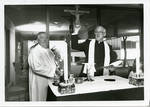 Blessing of Mother Seton Chapel (l to r) Msgr. William Noe Field, Msgr. Richard Liddy at Xavier Hall