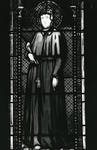 Stained glass portrait of St. Elizabeth Ann Seton from the Immaculate Conception Chapel